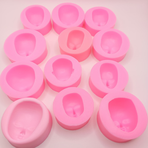 Set De 3 Moldes De Silicón Para Porcelana Fría