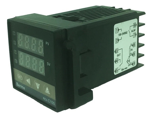 Controlador De Temperatura Pid Rex-c100 De Entrada Universal