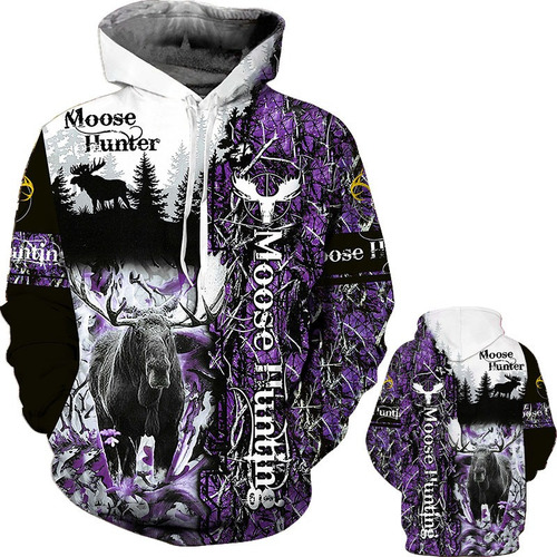 Sa Sudadera Con Capucha Con Estampado 3d Ciervo