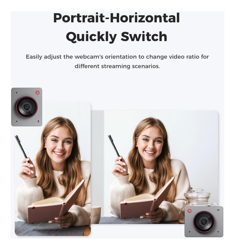 Obsbot Vem Com 2-4k Para Pc Com Sensor, Quadro De