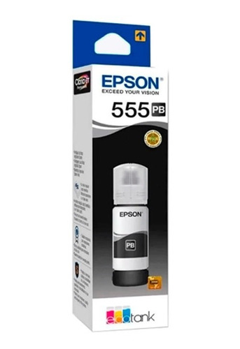 Tinta Epson T555 (t555120-al) Negro Foto L8160