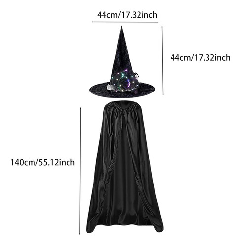 3 Conjunto De Disfraz De, Capa, Disfraz De Cosplay Negro