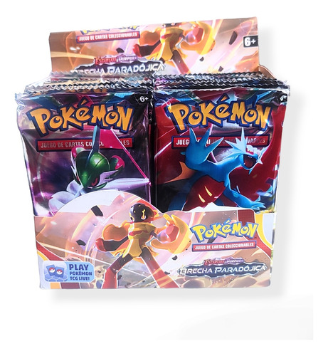 12 Sobres Cartas Pokémon Brecha Paradójica Escarlata&púrpura