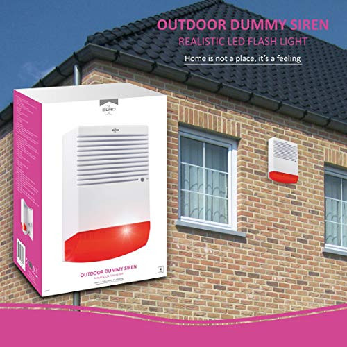 Sirena De Alarma Falsa Ads1f Luz Led Intermitente