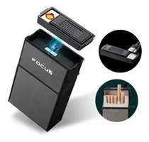 Comprar Porta Cigarros Con Encendedor Eléctrico (recargable Usb)