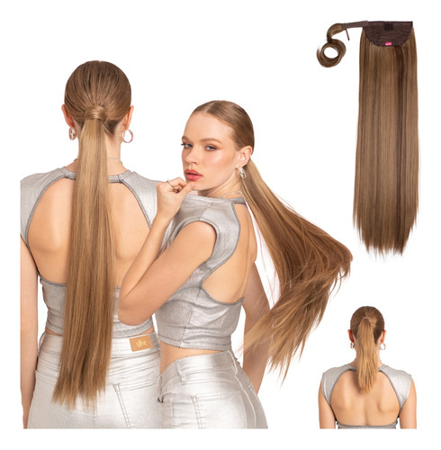 Extensión Cola Caballo Lisa Abundante Rubio Beige Brit 26 