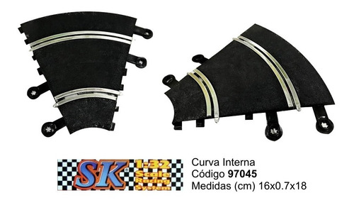 Imagen 1 de 2 de Curva Interna Compatible Scalextric 1/32 Sk 97045