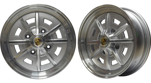 Par Rines Sprint Star Gris 15 X 5 Ancho 4/130 Vocho 74-04