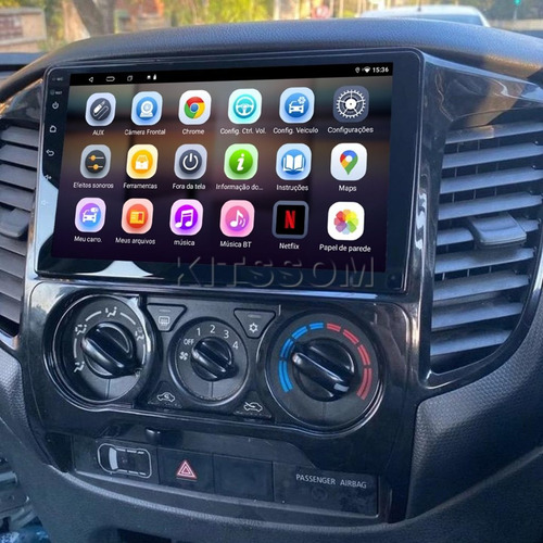 Central Multimídia Mitsubishi L200 Triton Android 9