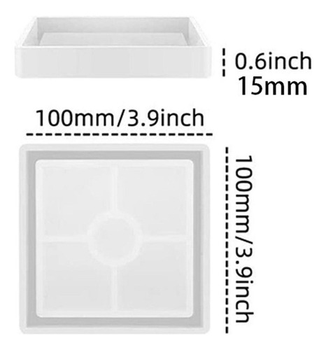 .. Paquete De 6 Moldes De Silicona For Posavasos De