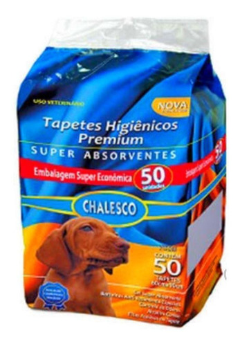 Tapete Higiênico Chalesco Para Cães - Com 50 Unidades