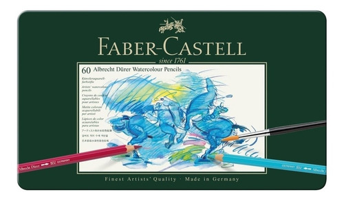 Lápices Acuarelables Faber-castell Albrecht Dürer Lata X 60