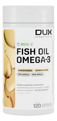 Fish Oil Ômega 3 Sem Sabor 120 Cápsulas – Dux Human Health