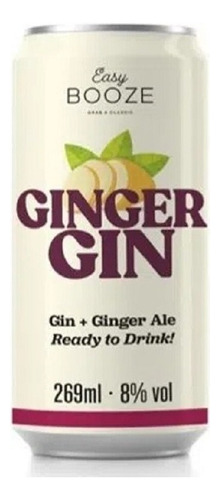 Easy Booze Lata Gin+ginger 269ml