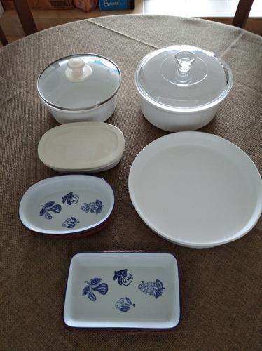 Juego De Refractarios Marca Corning Ware -  11 Piezas