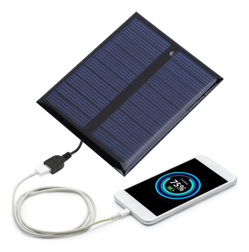 Panel Solar Portatil Cargador 5 V Ahorro Energia Para Luz Al