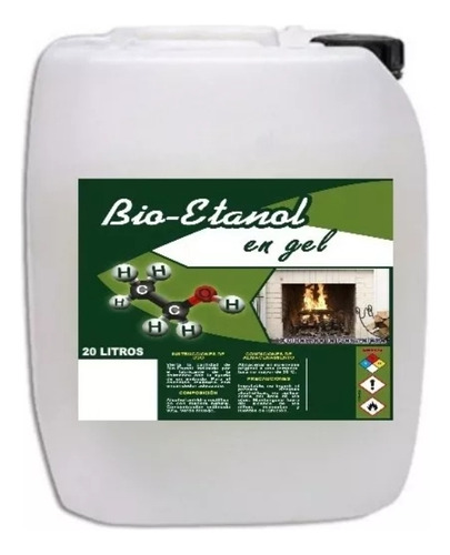  Chimeneas Ecológicas Bioetanol Gel 20 Litros Combustibles 