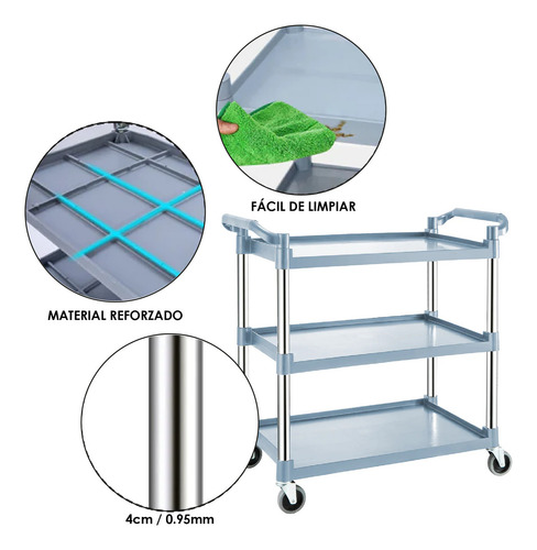 Carrito De Servicio Shopmall Cambro