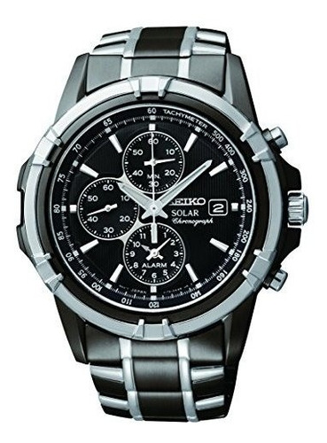 Cronografo Solar De Dos Tonos De Seiko Para Hombre.