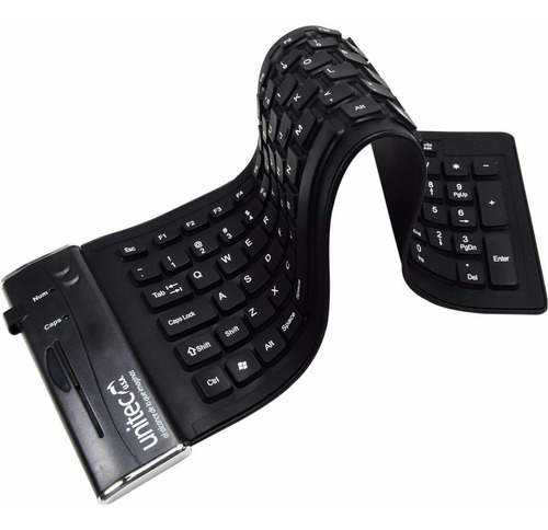Teclado Unitec Flexible color negro