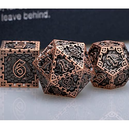 Dados De Metal D&d Dungeons And Dragons Juego De Dados ...