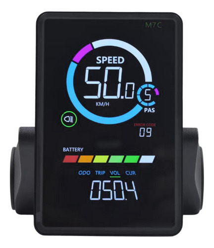 Medidor De Pantalla Lcd Para Bicicleta Eléctrica M7c-2, 24 V