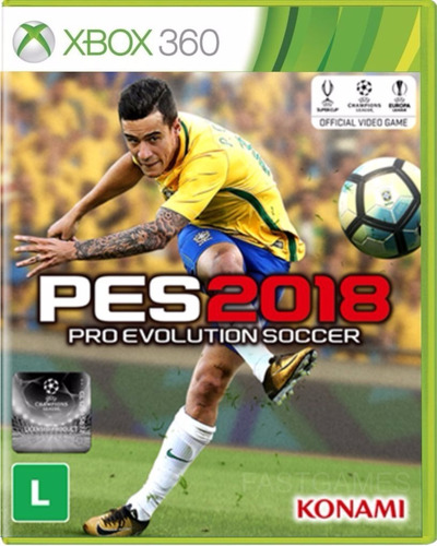 Pes 2018 Xbox 360 Mídia Física Português Lacrado