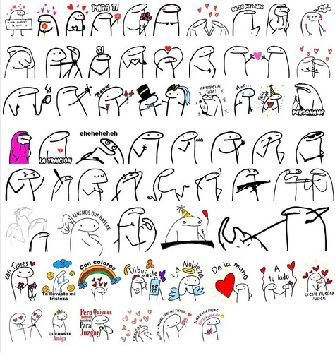Kit Png Flork Tazas Remeras Meme Dibujos Cliparts Sublimar