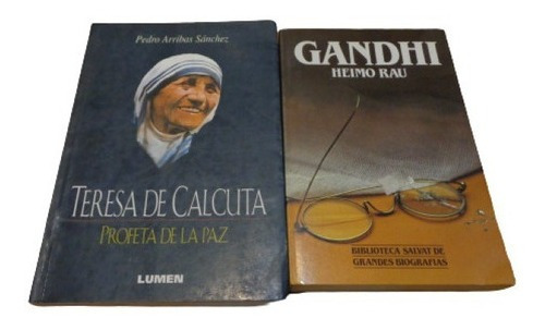 Lote De 2 Biografías: Gandhi - Teresa De Calcuta&-.