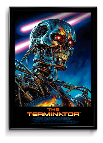 Cuadro Terminator Classic Cine 20x30 (marco+lámina+vidrio)