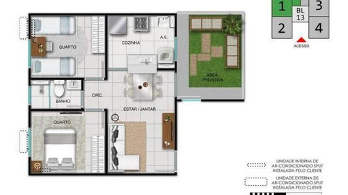 Imagem 11 de 14 de Apartamento Com 2 Dormitórios À Venda, 47 M² Por R$ 164.900,00 - Messejana - Fortaleza/ce - Ap0528