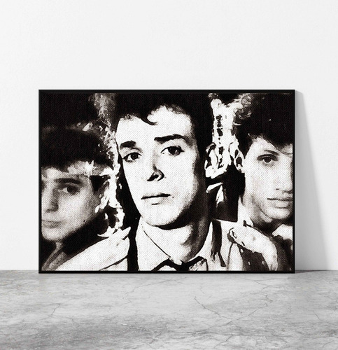 Cuadro 33x48cm Soda Stereo Gustavo Cerati Dibujo Marco Negro