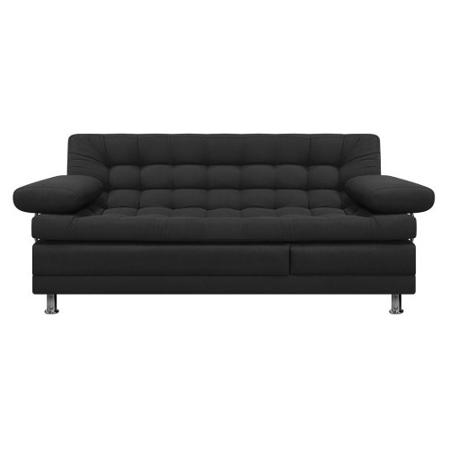 Sofa Cama Multifuncional Euro Con Brazos Negro