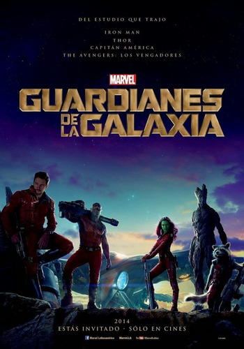Poster Original Cine Guardianes De La Galaxia (motivo 1)