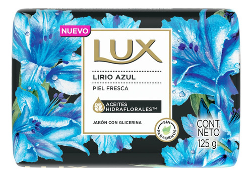 Jabón en barra Lux Lirio Azul 125 g