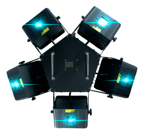 Efecto Laser 5 En 1 Rgb 10w Full Color Smr Pro Nitro Dmx Dj