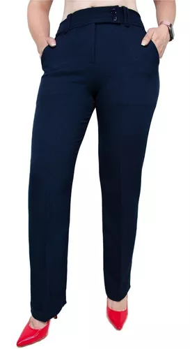 becerro región Experto Pantalon Vestir Azul Marino Mujer | MercadoLibre 📦
