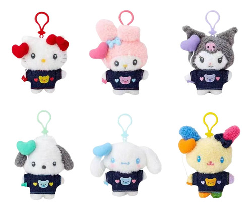 Peluche Sanrio Hello Kitty, Usahana, Llavero Kawaii, Corazón