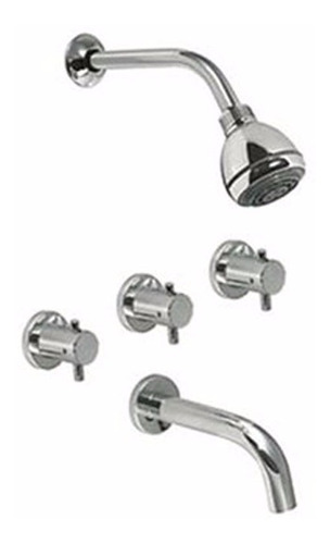 Griferia Ducha Bañera Baño Lever Hidromet Abiss 5808