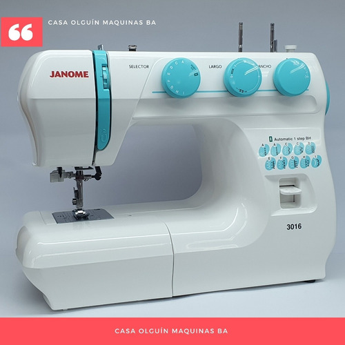 Janome 3016 + 20 Agujas Pb D Regalo 68 Fun Luz Led Overlock