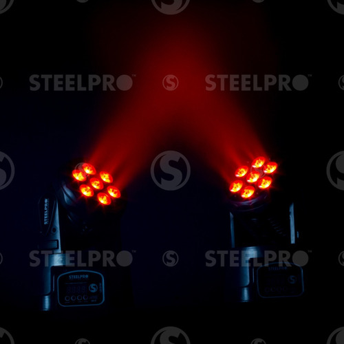 Imagen 6 de 8 de Cabezas Roboticas Luces Dj Rgbw Full Color / Maleta Steelpro