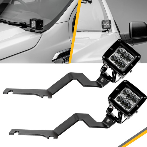 Acmex Soporte Montaje Led Kit Bisagra Capo Para F150 Raptor