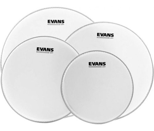 Juego De Parches P/tom 12, 13 Y 16 Pulgadas Evans Epp-uv1-s