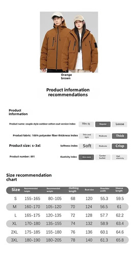 Chaqueta Cálida Impermeable Con Capucha Acolchada De Algodón