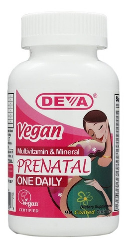 Prenatal 90cp Deva Vegan Vitamins - Unidad a $2337