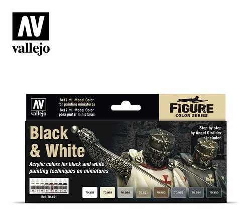 Imagen 1 de 5 de Vallejo 70151 Set Colores Para Figuras Cruzados Soldados X8