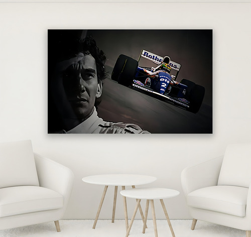 Marco decorativo estilo lienzo para sala de estar de Ayrton Senna