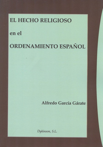 Libro El Hecho Religioso En El Ordenamiento Español