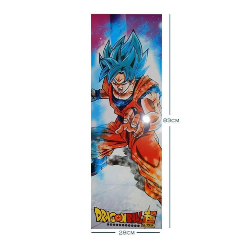 Dragon Ball Super Poster Largo Goku Super Sayayin Fase Dios | Meses sin  intereses