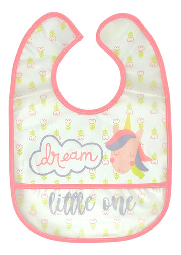 Mandiles Para Bebe Impermeables Unicornio Rosa